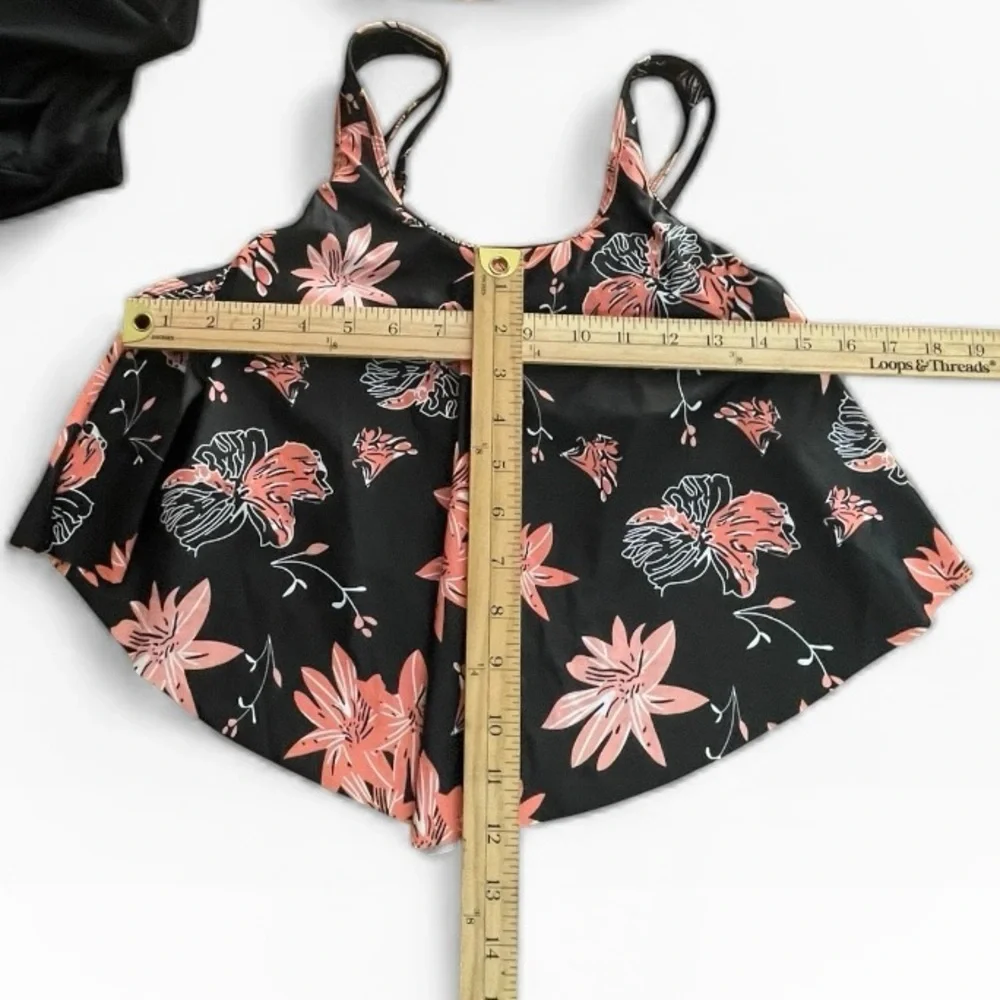 SouqFone Two Piece Bathing Suits Flounce Bikini Swimsuits High Waisted Bottom